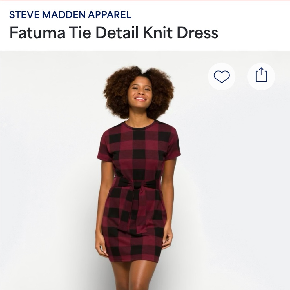 Steve Madden Fatuma Tie Detail Knit Dress